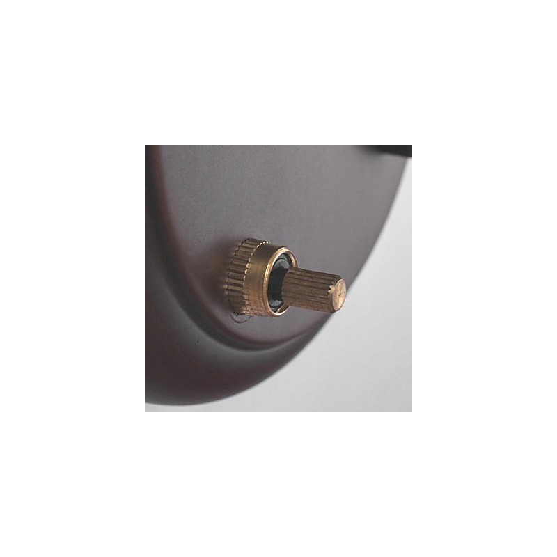 Applique da parete in ferro con paralume in tessuto 1 luce nero beige