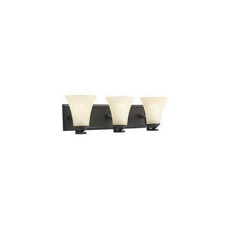 Applique da parete classica tradizionale in metallo nero e vetro bianco 3x E26/E27