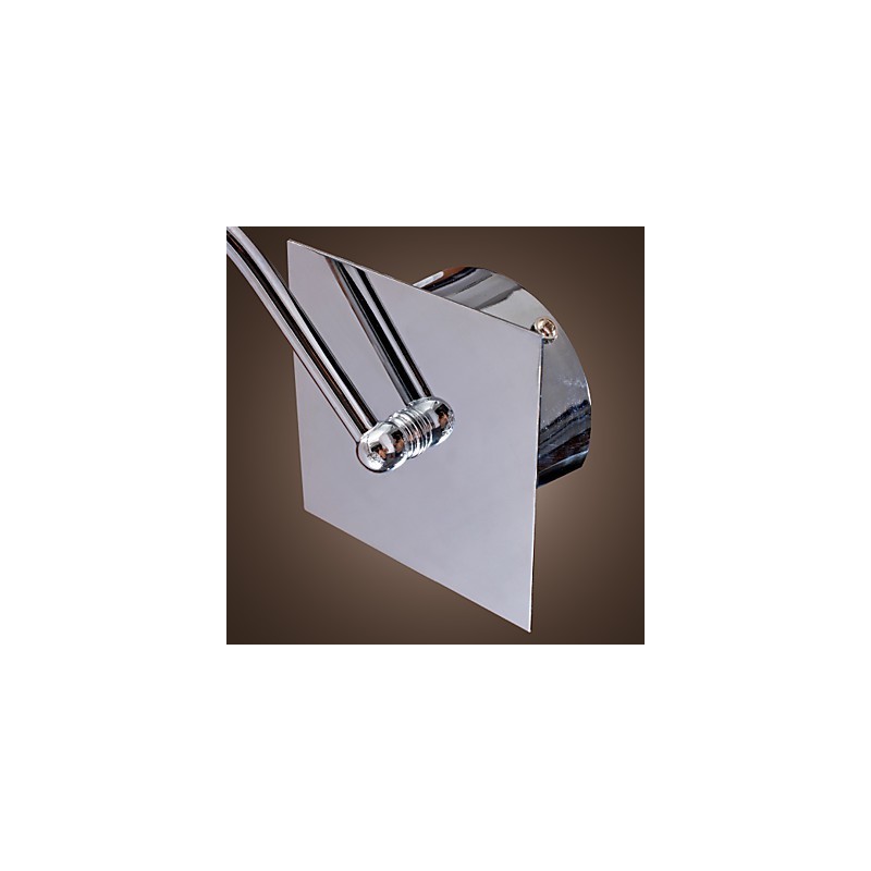 Applique da parete con goccia di cristallo elegante, cromo