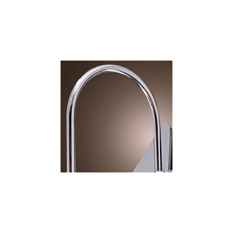 Applique da parete con goccia di cristallo elegante, cromo