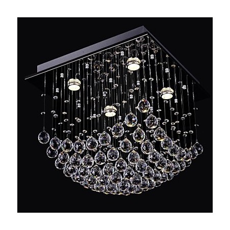 Lampadario a filo in cristallo a 4 luci