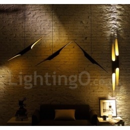 Applique da parete moderna in metallo 70x6 cm 2 LED