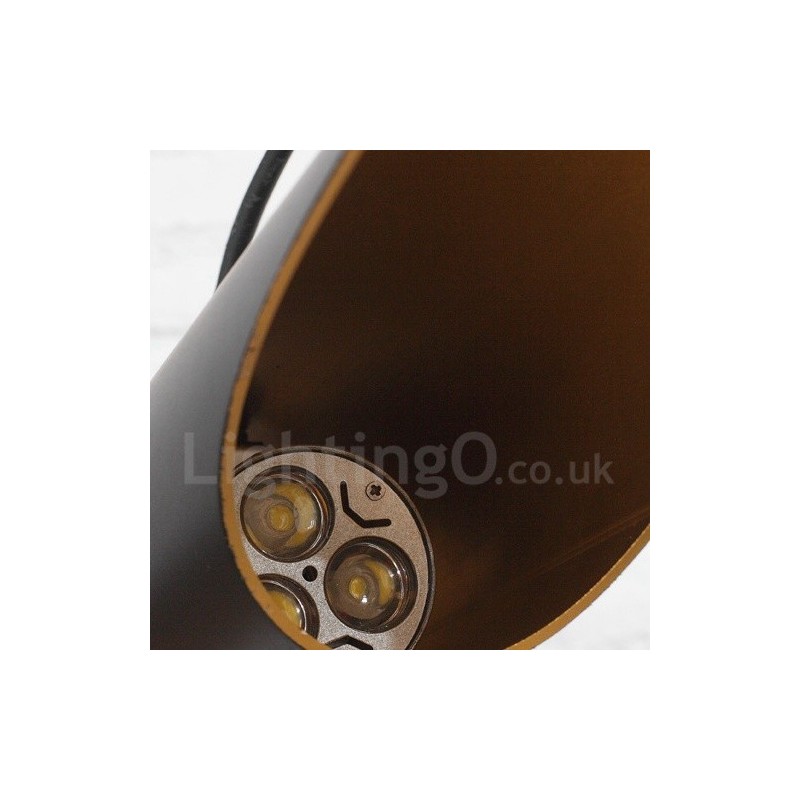 Applique da parete moderna in metallo 70x6 cm 2 LED