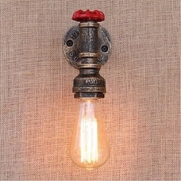 Applique da parete decorativa piccola con tubo dell'acqua semplice Nostalgia