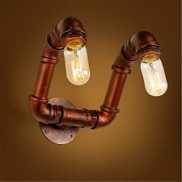 Applique da parete industriale retrò Xiang American Bar in ferro con tubo dell’acqua
