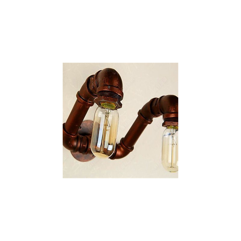 Applique da parete industriale retrò Xiang American Bar in ferro con tubo dell’acqua
