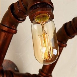 Applique da parete industriale retrò Xiang American Bar in ferro con tubo dell’acqua