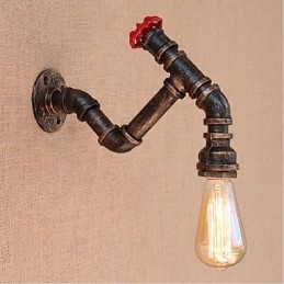 Applique da parete decorativa piccola a tubo d'acqua Nostalgia