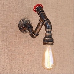Applique da parete decorativa piccola a tubo d'acqua Nostalgia