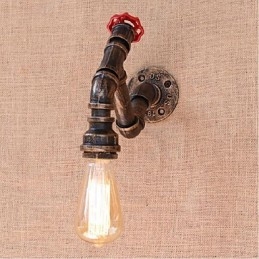 Applique da parete decorativa piccola a tubo d'acqua Nostalgia