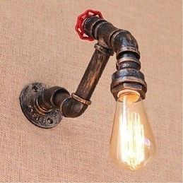 Applique da parete decorativa piccola a tubo d'acqua Nostalgia