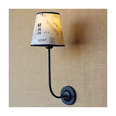 Applique da parete moderna contemporanea con braccio oscillante, finitura in ossido nero, lampadina E26/E27 inclusa