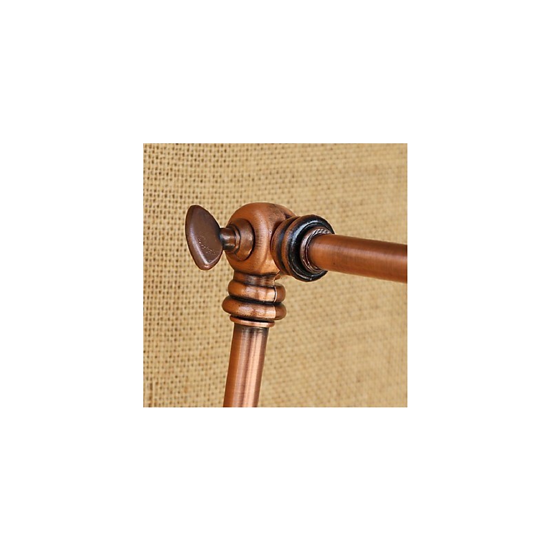 Applique da parete retrattile pieghevole a braccio lungo retrò, ottone antico