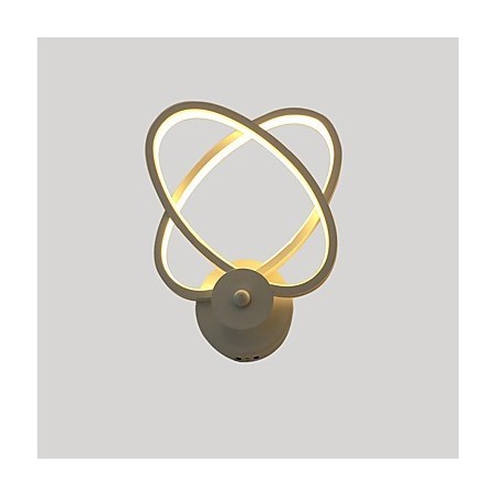 Applique da parete moderna contemporanea con LED integrato, finitura pittura, luce ambientale 18 W