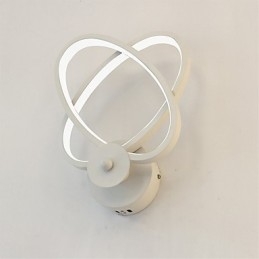 Applique da parete moderna contemporanea con LED integrato, finitura pittura, luce ambientale 18 W