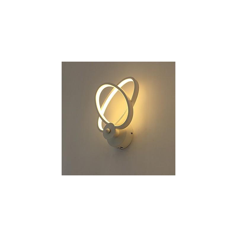 Applique da parete moderna contemporanea con LED integrato, finitura pittura, luce ambientale 18 W