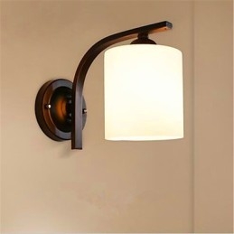 Applique da parete rustica country tradizionale/classica finitura ossido nero protezione occhi