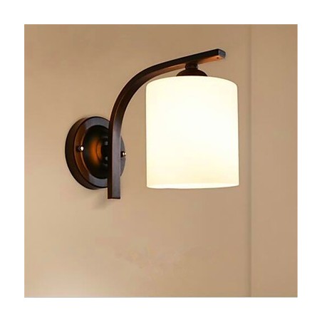 Applique da parete rustica country tradizionale/classica finitura ossido nero protezione occhi