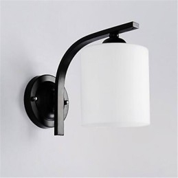 Applique da parete rustica country tradizionale/classica finitura ossido nero protezione occhi