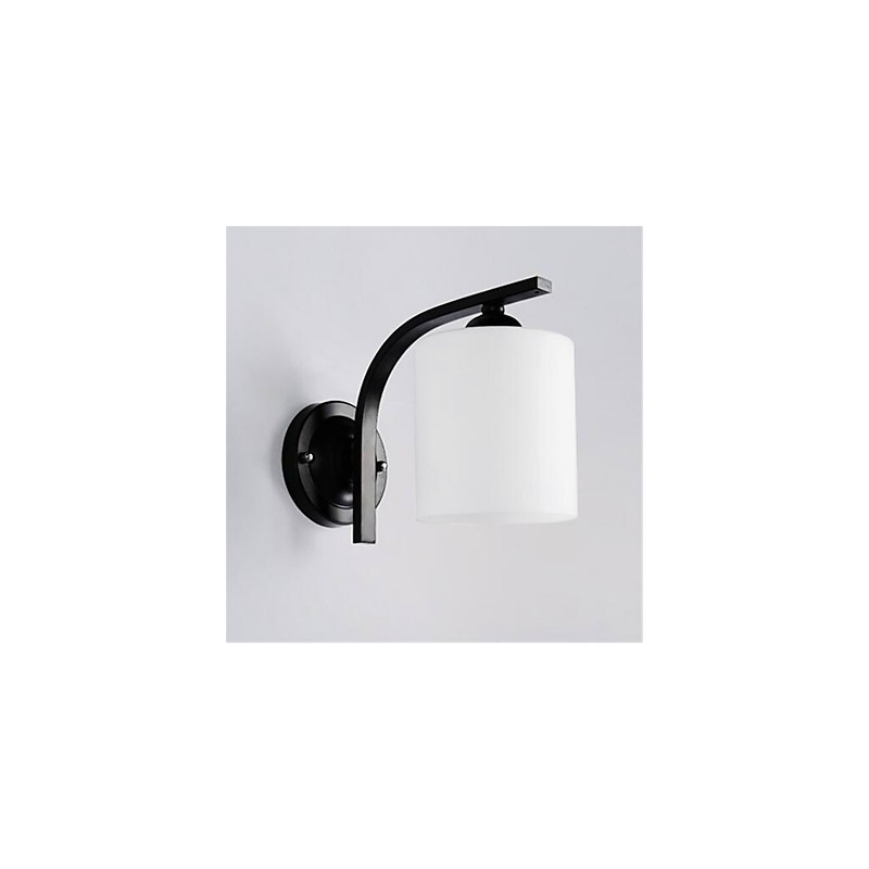 Applique da parete rustica country tradizionale/classica finitura ossido nero protezione occhi
