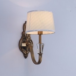 Applique da parete classica elettroplaccata con protezione occhi E14 40 W