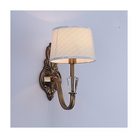 Applique da parete classica elettroplaccata con protezione occhi E14 40 W