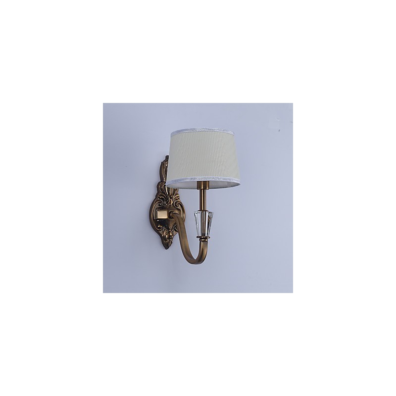 Applique da parete classica elettroplaccata con protezione occhi E14 40 W