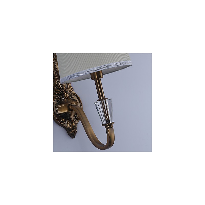 Applique da parete classica elettroplaccata con protezione occhi E14 40 W