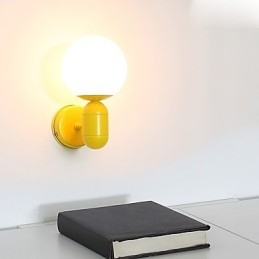 Applique da parete moderna contemporanea mini con protezione occhi luce verso l'alto