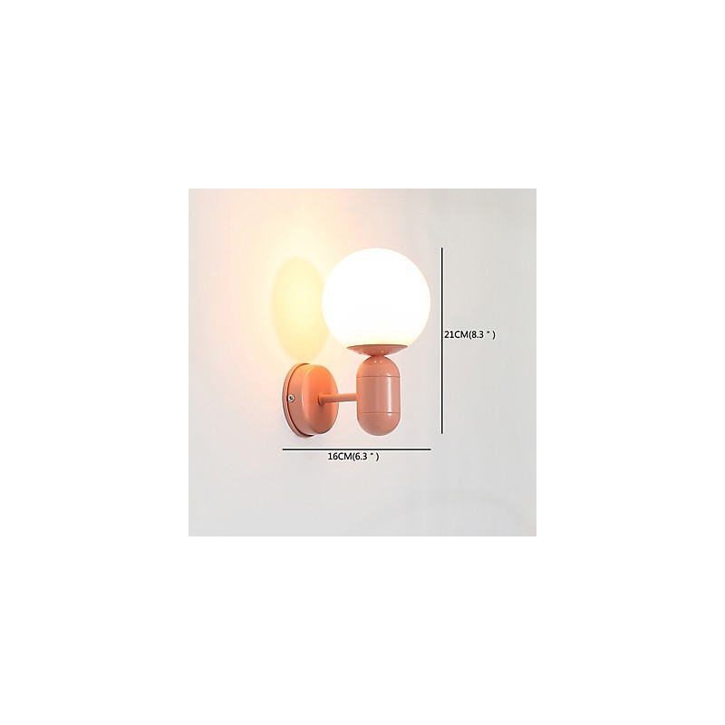 Applique da parete moderna contemporanea mini con protezione occhi luce verso l'alto