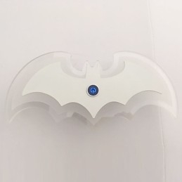 Applique da parete LED in acrilico a forma di pipistrello, 30,5 cm, luce ambiente, touch