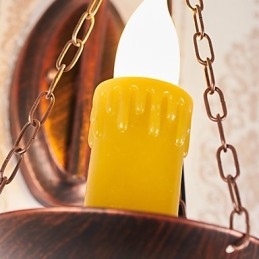 Applique da parete rustica Lodge Mini con luce verso l'alto, finitura dipinta