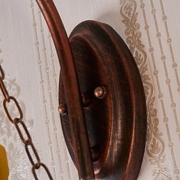 Applique da parete rustica Lodge Mini con luce verso l'alto, finitura dipinta