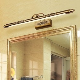 Specchio frontale da bagno moderno contemporaneo country galvanizzato 65x22x10 cm 20 LED 12 W