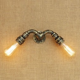 Applique da parete mini in stile country retrò, finitura dipinta, luce ambientale