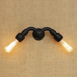 Applique da parete mini in stile country retrò, finitura dipinta, luce ambientale