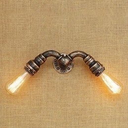 Applique da parete mini in stile country retrò, finitura dipinta, luce ambientale