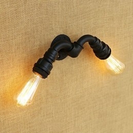 Applique da parete mini in stile country retrò, finitura dipinta, luce ambientale