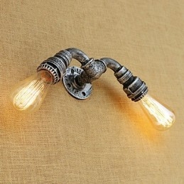 Applique da parete mini in stile country retrò, finitura dipinta, luce ambientale