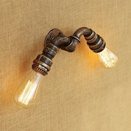 Applique da parete mini in stile country retrò, finitura dipinta, luce ambientale