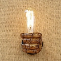 Applique da parete mini country retrò moderno con luce ambientale