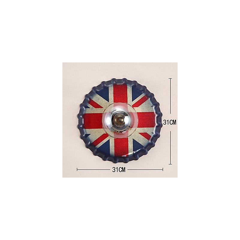 Applique da parete mini rustica tradizionale classica stile lodge country finitura dipinta