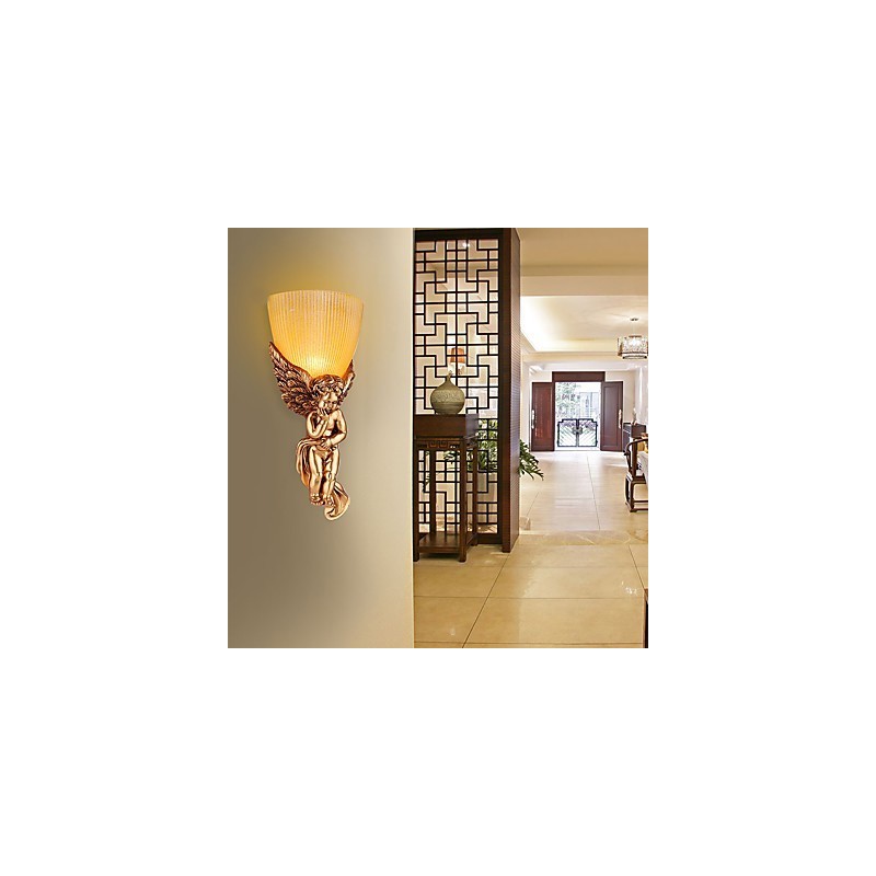 Applique da parete mini dipinta in stile rustico classico moderno luce ambientale