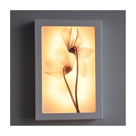 Applique da parete moderna contemporanea dipinta con luce ambientale LED integrato 12 W