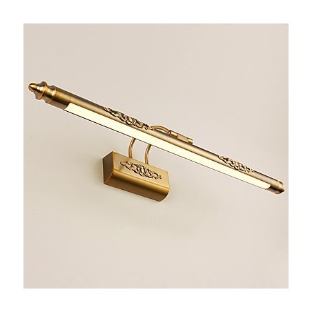 Specchio frontale bagno moderno contemporaneo finitura galvanizzata luce LED integrata 85 cm