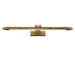 Specchio frontale bagno moderno contemporaneo finitura galvanizzata luce LED integrata 85 cm