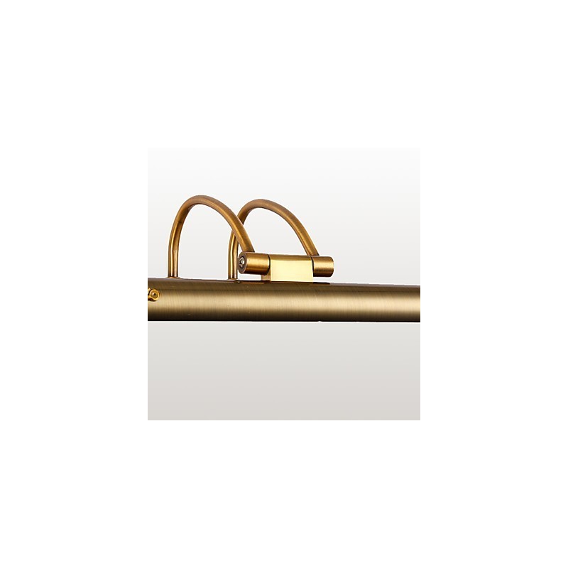 Specchio frontale bagno moderno contemporaneo finitura galvanizzata luce LED integrata 85 cm