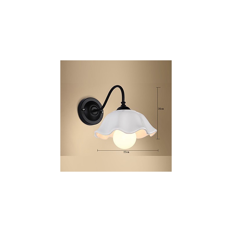 Applique da parete mini in ceramica, stile country moderno rustico
