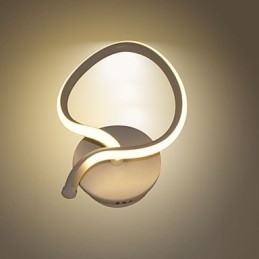 Applique da parete moderna minimalista in alluminio LED integrato 12 W