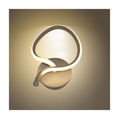 Applique da parete moderna minimalista in alluminio LED integrato 12 W